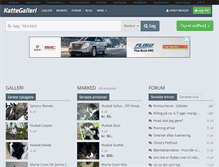 Tablet Screenshot of kattegalleri.dk